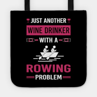 Wine Drinker Rowing Row Rower Tote