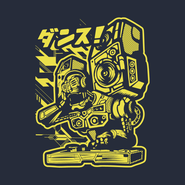 Boom Bot Mono Yellow by wuhuli