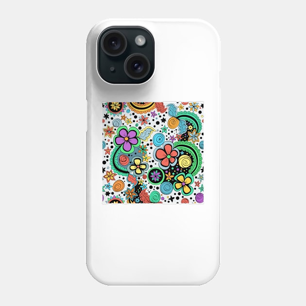 pattern of spirals Phone Case by kavalenkava