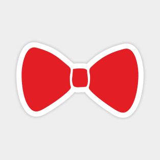 Simple Red Bow Ribbon Magnet