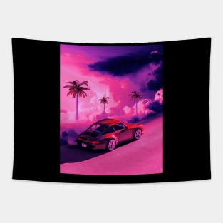 Outrun dawn Tapestry