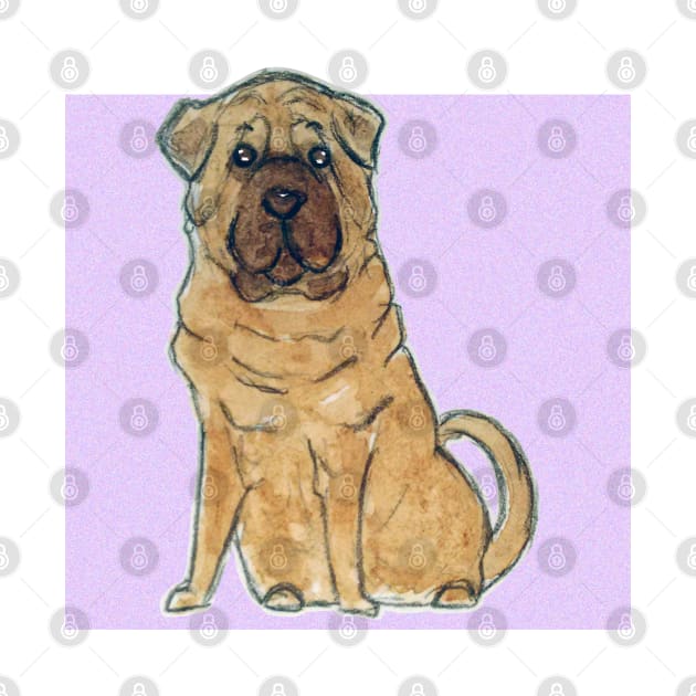 Shar pei dog by bitingnclawing