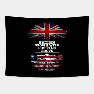 British Grown With Liberian Roots - Gift for Liberian With Roots From Liberia Tapestry