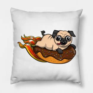 Pug Donut Pillow