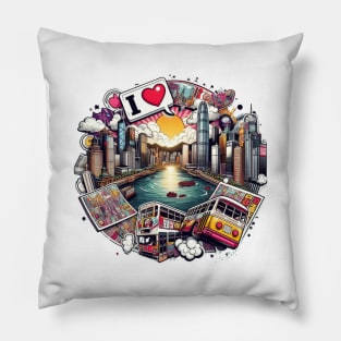 I Love Hong Kong Pillow