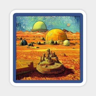 Starry Night in Mos Eisley Tatooine Magnet