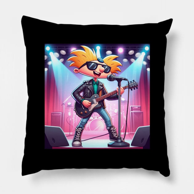 Arnold Rockstar Pillow by artxlife