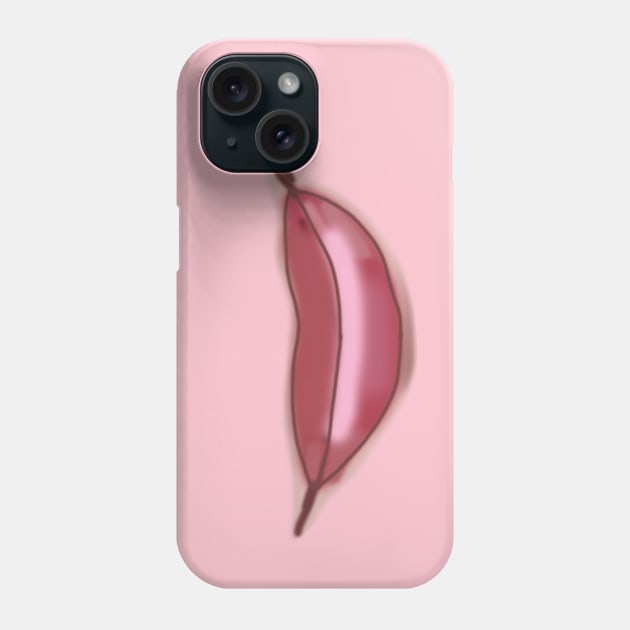 Pink Lips Smile Phone Case by ellenhenryart