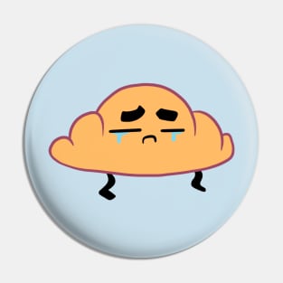 Crying Croissant Friend Pin