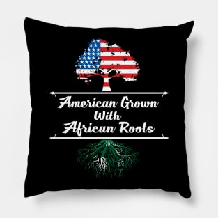 American Grown With African Roots Black History Month Pillow