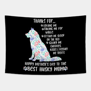 Happy Mother'S Day 2021 Husky Mom Dog Lover Tapestry