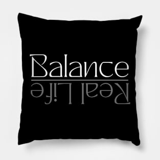 funny tshirt trying to balance life Pillow