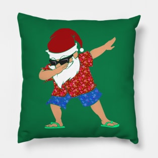 'Dabbing Santa in Hawaiian' Hilarous Santa Gift Pillow