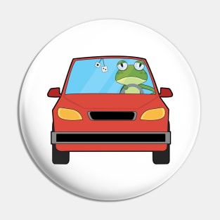 Frog in Car Pin