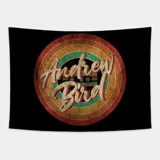 Andrew Bird Vintage Circle Art Tapestry