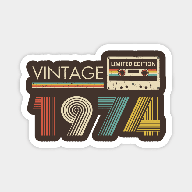 Vintage 1974 Limited Edition Cassette Magnet by louismcfarland