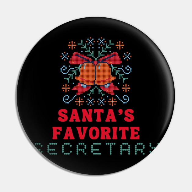 Christmas Secretary Gift Pin by Minisim