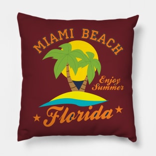 Miami beach Pillow
