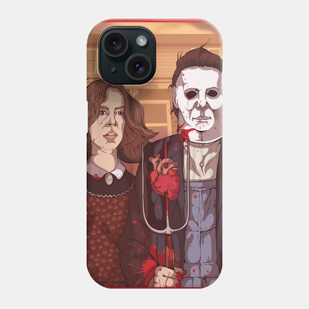 Halloween - Haddonfield Gothic Phone Case by PBMahoneyArt