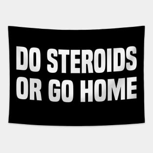 Do Steroids or Go Home - Funny Gym Tee Tapestry