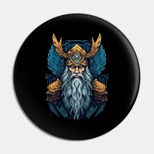 Odin Norse God, Allfather King of Gods Pin