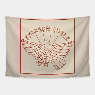 Grimson Eagle Tapestry