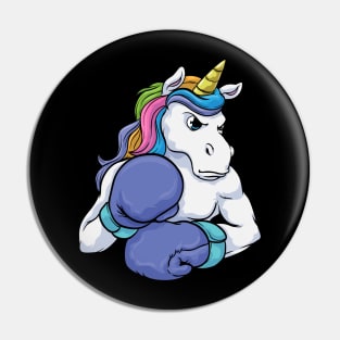 Unicorn at Boxing with Boxing gloves Pin