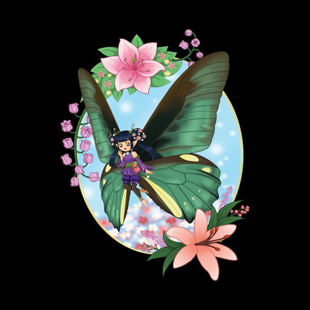 Green Butterfly Fairy by Kimhanderson