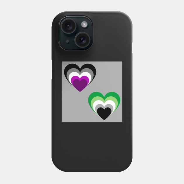 Aro/Ace hearts Phone Case by Annka47