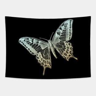 Yellow butterfly Tapestry