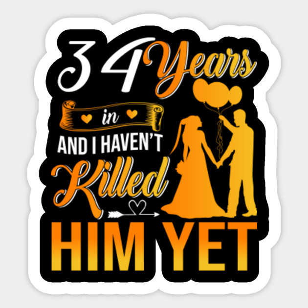34th Wedding Anniversary Gift Shirt For