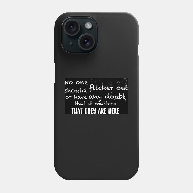 Disappear Phone Case by Musiclovingmk