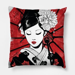 Japan Geisha Pillow