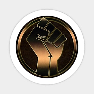 Black Power Badge Magnet