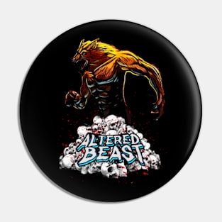 Power Up: Altered Beast Transformation T-Shirt - Retro Gaming Edition Pin