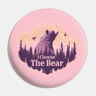 Trending I Choose the Bear Womens Rights Feminist Man Vs Bear Pin