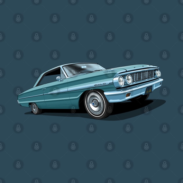 1964 Ford Galaxie 500 in dynasty green by candcretro