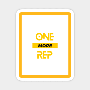 One More Rep Fitness Apparel Magnet