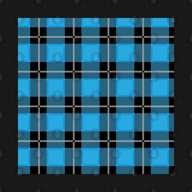 Light Blue and Black Flannel-Plaid Pattern by Design_Lawrence