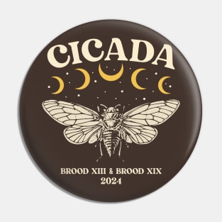 Cicada 2024 Brood XIX & XIII Pin