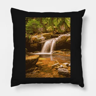 Golden Water Fall - Landscape Pillow