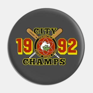 1992 City Champs Springfield Nuclear Plant Pin