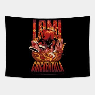 Chickenzilla Lomi Tapestry