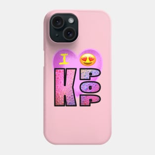 I LOVE K-POP Phone Case