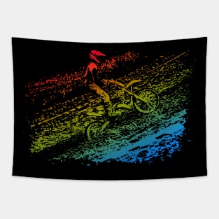 motocross enduro on the hill Tapestry