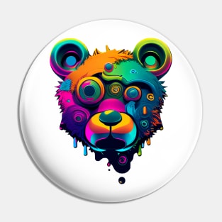 Trippy teddy Pin