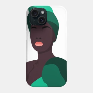 Black art dark skin woman miss universe Phone Case