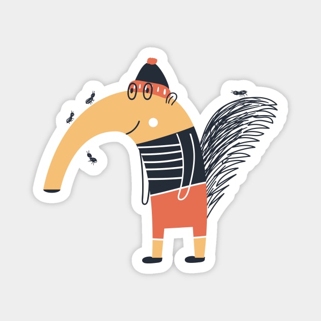 Funny Anteater Magnet by JunkyDotCom