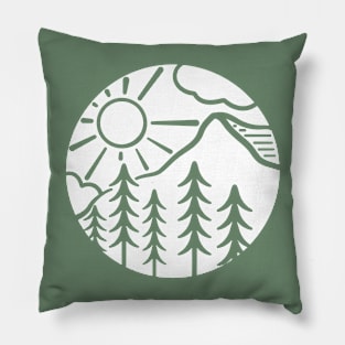 Mountain Doodle Pillow