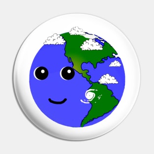 Cute Earth Pin